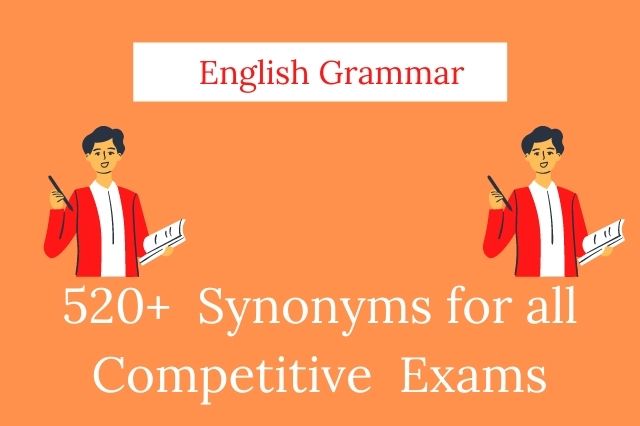 Very Important Synonyms For Competitive Exams 2023 Thesciencevision